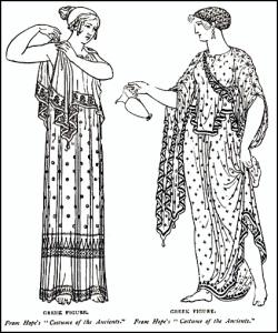 Ancient Greek Costume History | Ionic Chiton Doric | Peplos Himation ...