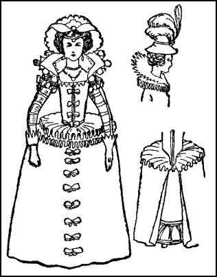 Jacobean Lady's Gown Costume - 1603-1625