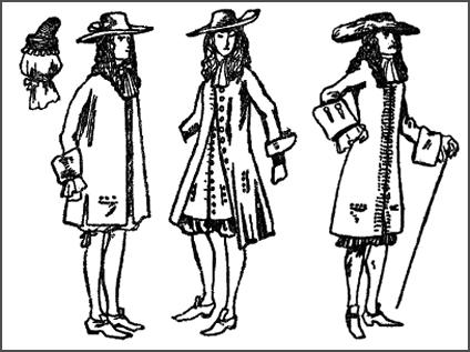 1685 - Mens Long Coats - James II