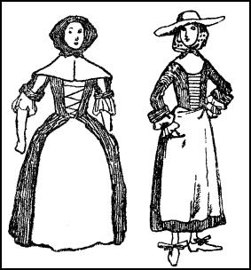 Colouring-in - Country Women Dresses Late C17th
