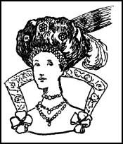 Jacobean Woman's Hair & High Back Collar 