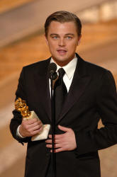 Picture of Leonardo DiCaprio accepting an Oscar at the 62nd Golden Globe Awards © HFPA