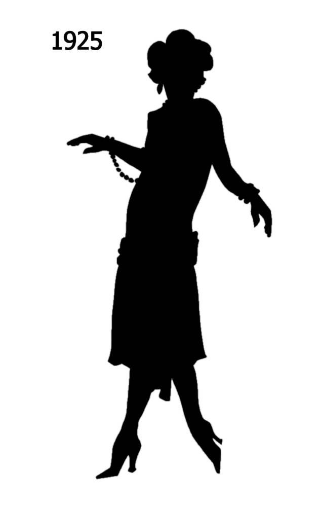 Black Silhouettes 1920 to 1930 in Costume History