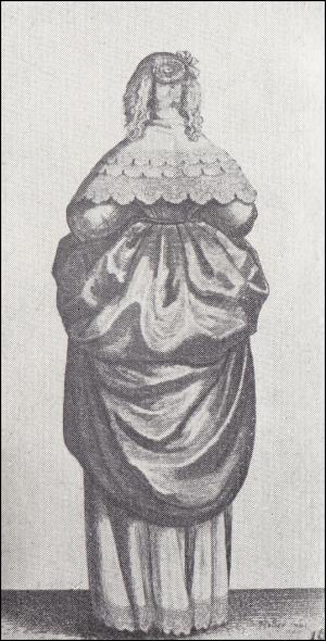 1640s - Lady with fair hair back