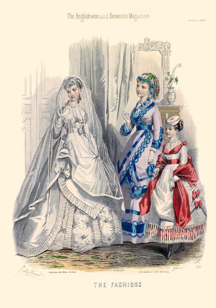 1869 wedding dress