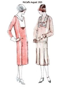 1925 mccalls fashion history image in pinks