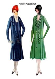 1925 mccalls patterns fashion history image green navy