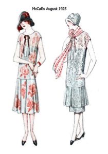 1925 mccalls floral drop waist dresses fashion history image