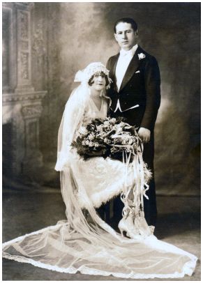 1928 wedding photo