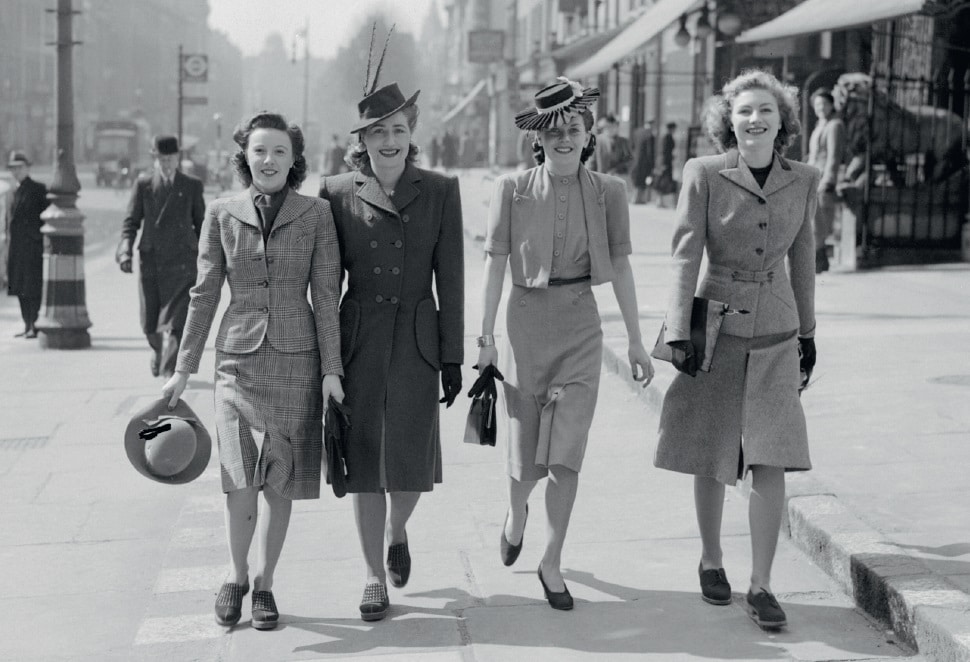 1940s Fashion History. 1940-1950 Costume History, Utility Clothing to New  Look