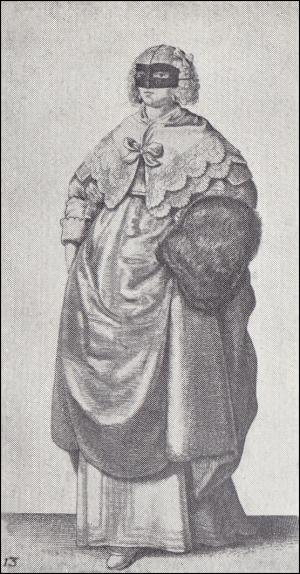 Lady With Mask And Muff