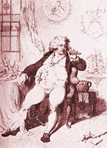 Picture of the overweight Prince Regent.