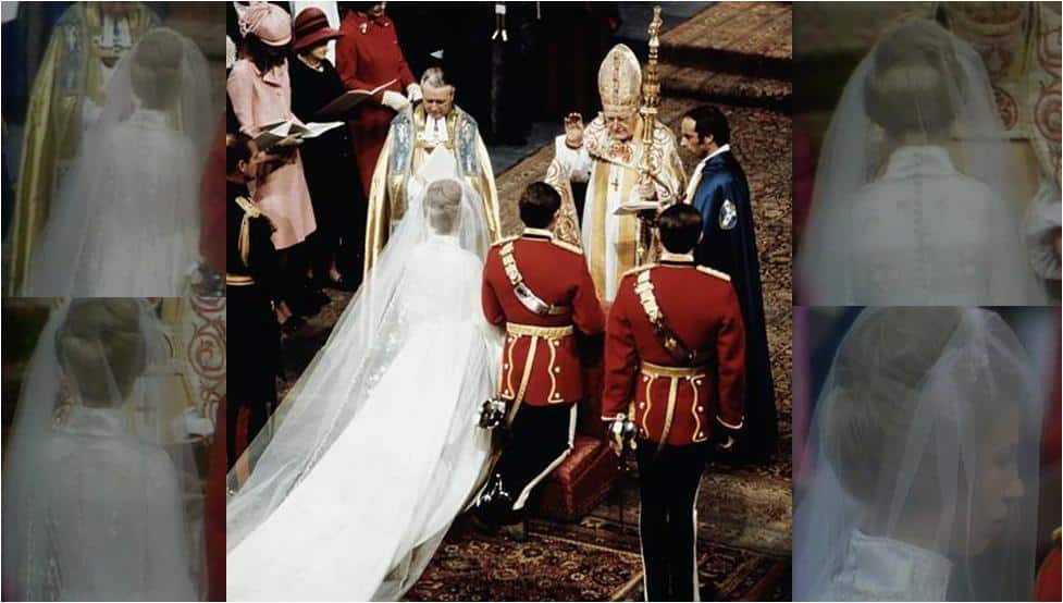 Princess Anne Wedding Gown Back Details