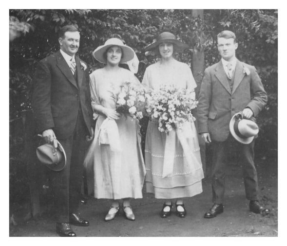 authentic 1920s wedding photo 1921