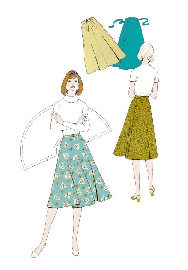 circular 1970s skirt