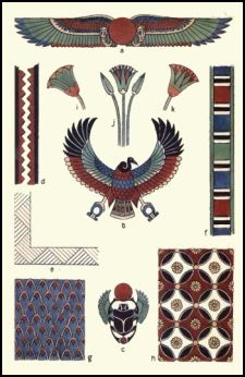 decorative detail egyptian pattern