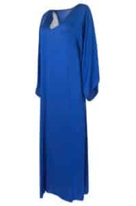 kaftan blue dress caftan blue dress 1970s fashion