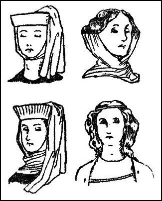 ladies-hairstyles-wimple-gorget-1300ad