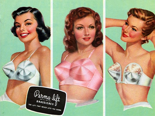 lingerie in the 1950s
