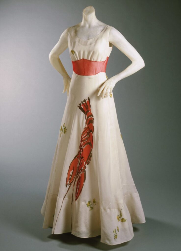 lobster gown made for Wallis Simpson