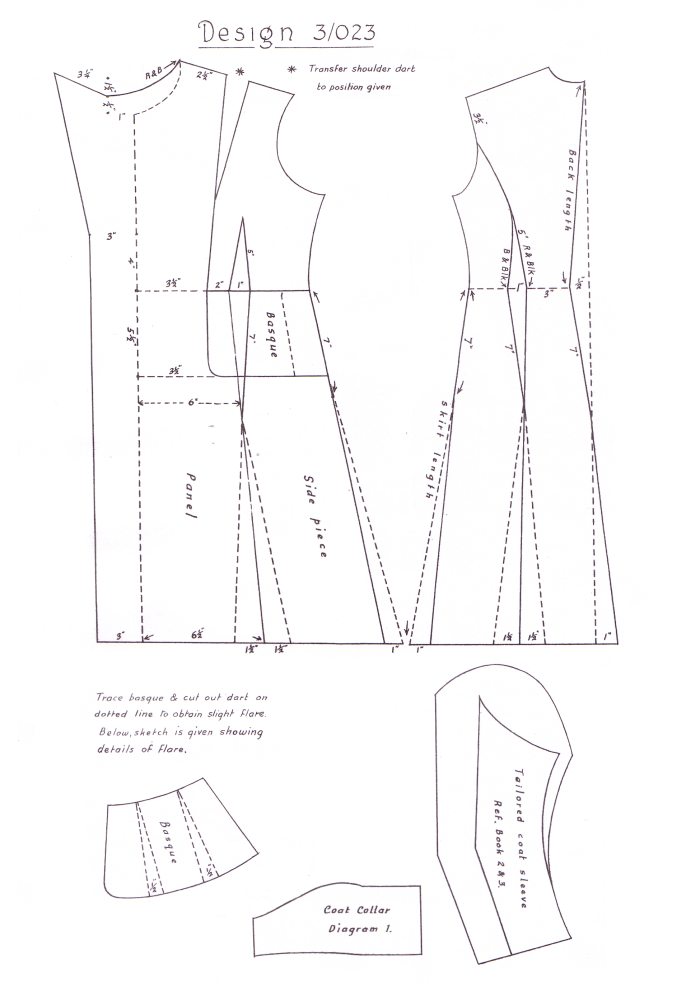 1940s dress sewing pattern 1948