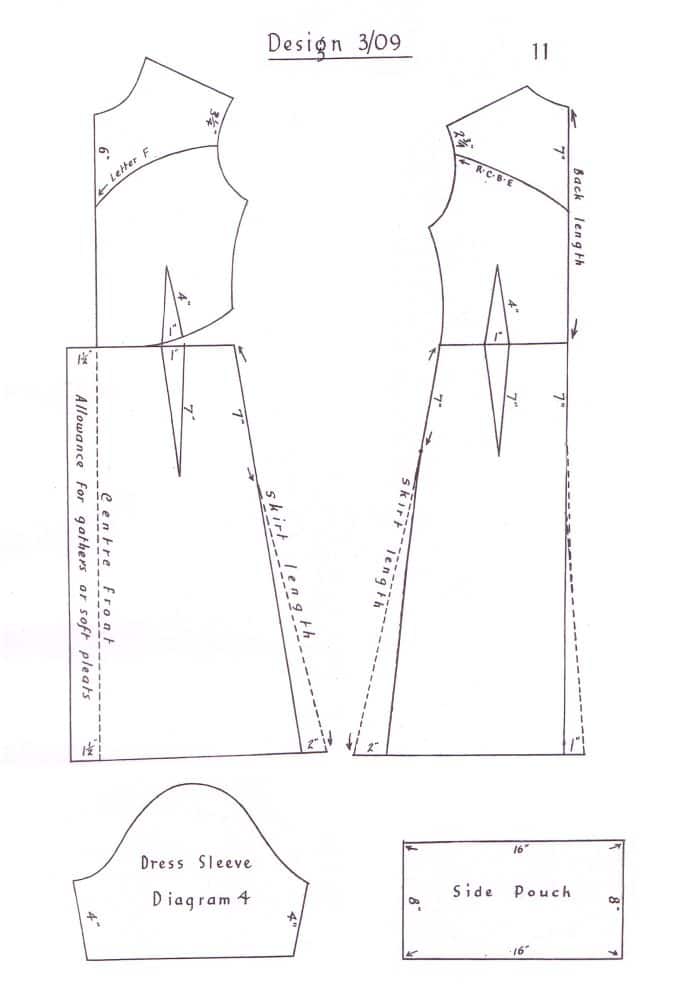 free 1940s dress sewing pattern