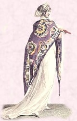 regency accessory shawl paisley