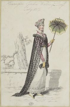1809 parasol regency era fashion