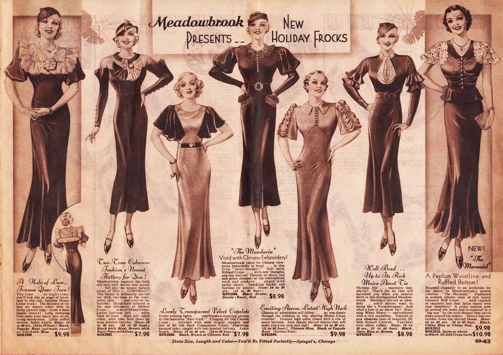 1930s fashion dresses sale