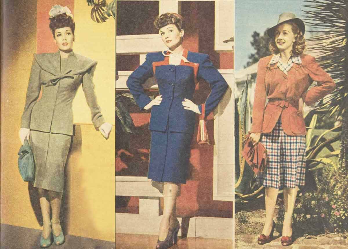1940s Fashion History. 1940-1950 Costume History, Utility Clothing to New  Look