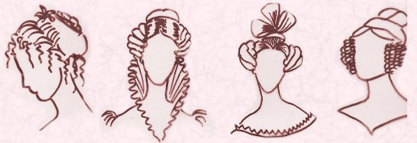 hair style changes of 1820s