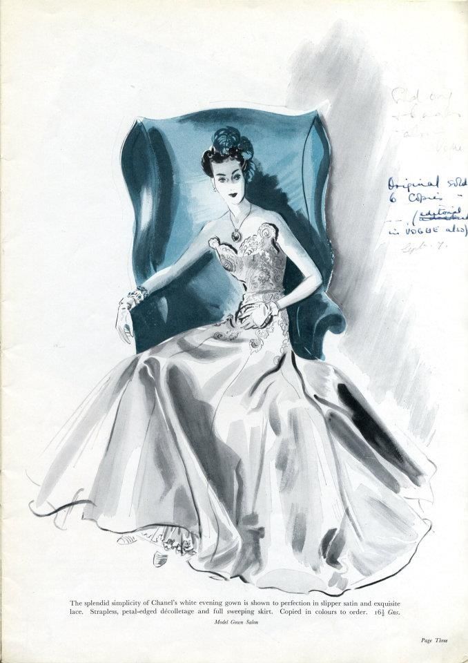 1938 - Chanel evening gown  Vintage fashion, Vintage chanel, Vintage  outfits
