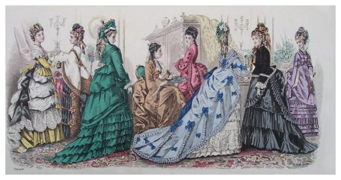1873 Panoramic Fashion Plate Peterson