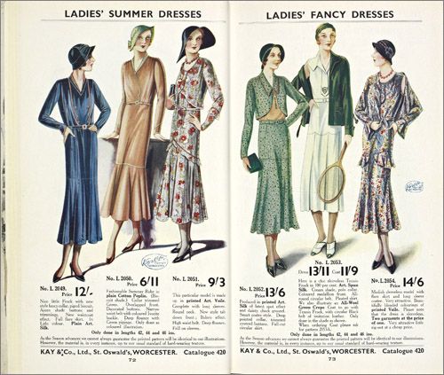 1930 fashion history