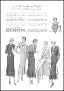 1932 good housekeeping magazine semi-made frocks
