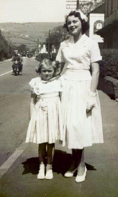 1950s fashion 7 and 15 year olds dressed in Whitsunday best. Fashion history and costume history.