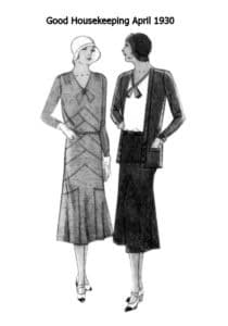 april 1930 good housekeeping magazine crop fashion image