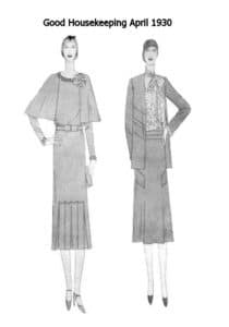 april 1930 good housekeeping cape fashion history