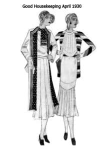 April 1930 good housekeeping stripes fashion history