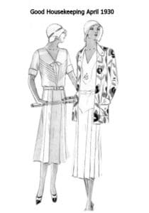 april 1930 good housekeeping tennis dress fashion images