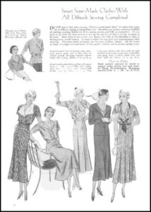good housekeeping imagazine 1932 semi-made clothes