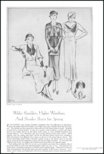 good houskeeping 1932 easter issue women with dog