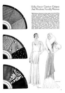 oct 1930 good housekeeping magazine silk woolens, novelty weaves