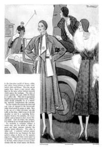 oct1930 good housekeeping magazine women next to a car