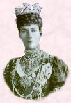 Queen Alexandra who wore pearls from neck to waist.