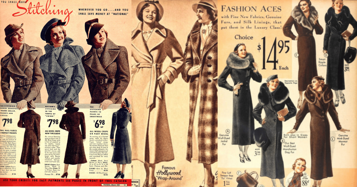 1930s coat sewing pattern