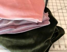 Velvet sewing