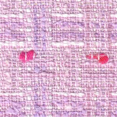 tweed fabric sample pink linton