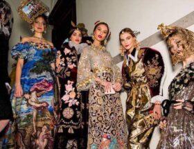dolce gabbana show renaissance art in fashion