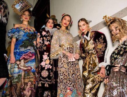 dolce gabbana show renaissance art in fashion